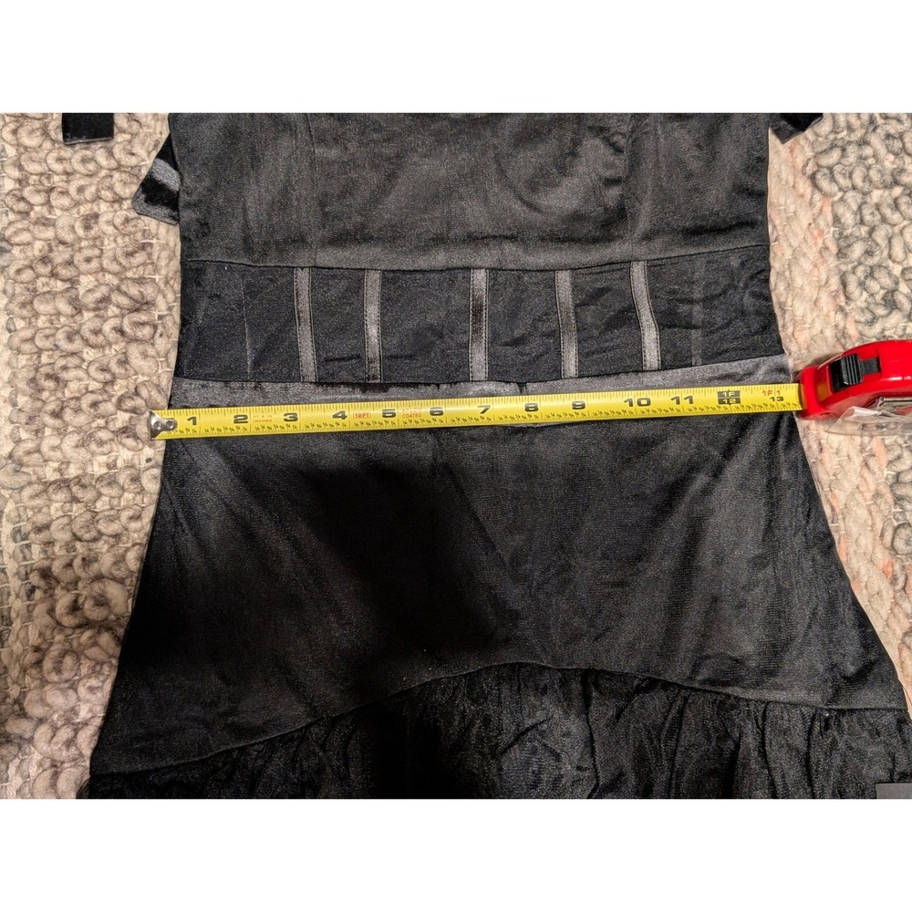 NWT Lulus Mystique Black Tulle Tie-Strap Tiered Maxi Dress Corset Gown small - Picture 7 of 8